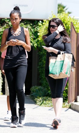 Khloe Kardashian and Destiny Odom out and about on Bedford DriveBeverly Hills, California - 22.08.12Mandatory Credit: WENN.com Newscom/(Mega Agency TagID: wennphotosthree421532.jpg) [Photo via Mega Agency]