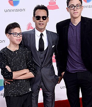 marc anthony with sons cristian and ryan