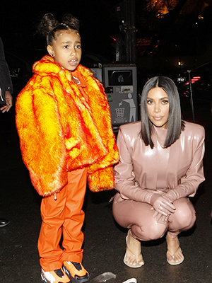 North West & Kim Kardashian