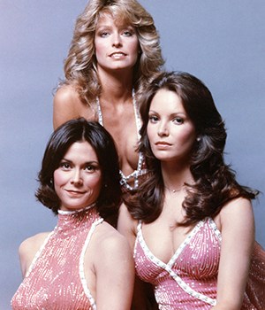 Editorial use only. No book cover usage. Mandatory Credit: Photo by Spelling-Goldberg/Kobal/Shutterstock (5885677ap) Farrah Fawcett, Jaclyn Smith, Kate Jackson Charlie's Angels - 1976-1981 Spelling-Goldberg USA TV Portrait