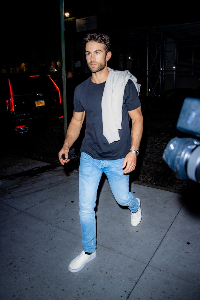 Chase Crawford in a casual outfit