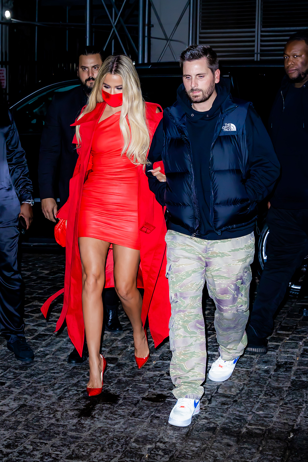 Khloe Kardashian is a vision in red as she arrives with Scott Disick to the SNL After Party at Zero BondPictured: Khloe Kardashian,Scott DisickRef: SPL5264918 101021 NON-EXCLUSIVEPicture by: @TheHapaBlonde / SplashNews.comSplash News and PicturesUSA: +1 310-525-5808London: +44 (0)20 8126 1009Berlin: +49 175 3764 166photodesk@splashnews.comWorld Rights