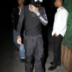Tyga seen arriving at Doja Cat's underwater themed birthday party at Delilah's