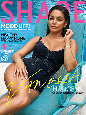 Vanessa Hudgens Denim Swimsuit On Shape Cover Photos Hollywood Life