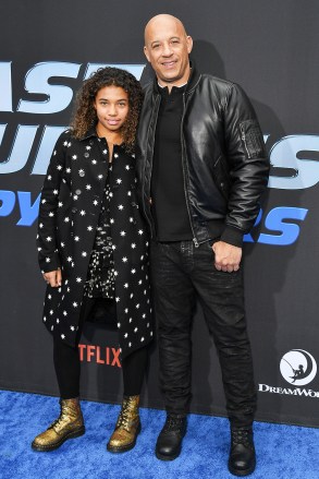 Similce Diesel and Vin Diesel'Fast & Furious: Spy Racers' TV show premiere, Arrivals, Universal Cinema, Los Angeles, USA - 07 Dec 2019