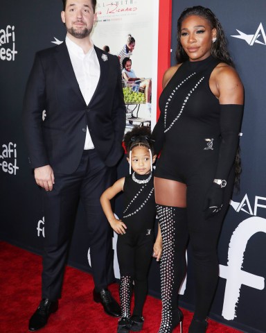 Alexis Ohanian, Alexis Olympia Ohanian Jr. and Serena Williams 'King Richard' Red Carpet Premiere Screening, Arrivals, AFI Fest, TCL Chinese Theatre, Los Angeles, California, USA - 14 Nov 2021