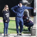 *EXCLUSIVE* Ellen Pompeo and Chris Ivery go for a morning hike
