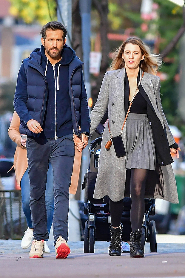 Blake Lively holds hands with Ryan Reynolds on loved-up NYC stroll