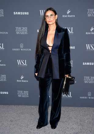 Demi Moore menghadiri WSJ.  Majalah Inovator Awards di Museum of Modern Art, di New York WSJ.  Magazine 2021 Innovator Awards, New York, Amerika Serikat - 01 Nov 2021