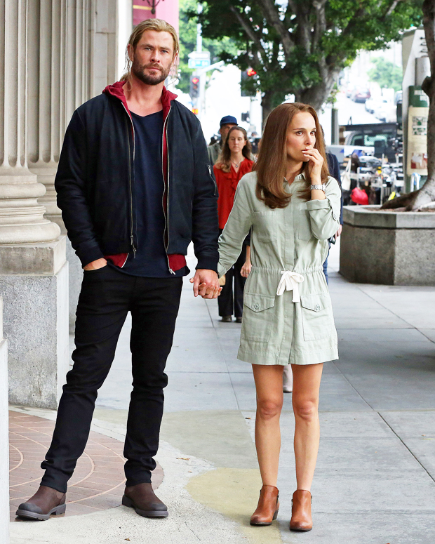 Chris Hemsworth and Natalie Portman 