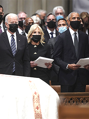 Colin Powell’s Funeral: See Photos Of Joe, Jill Biden & More