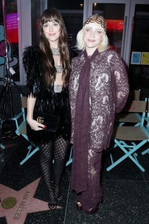 Dakota Johnson and Billie Eilish in the front row
Gucci Love Parade show, Front Row, TCL Chinese Theatre, Los Angeles, California, USA - 02 Nov 2021