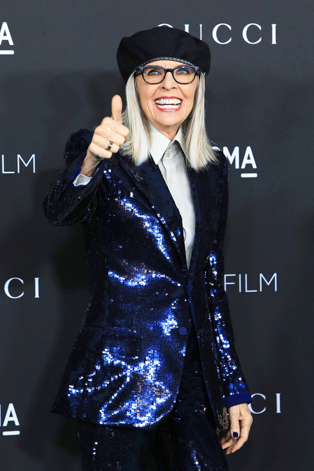 Diane Keaton, 75, Makes Rare Appearance At LACMA’s Gala In Sequined ...