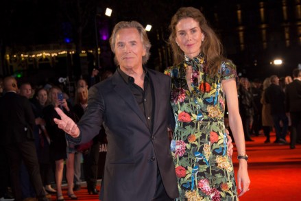 Don Johnson, Kelley Johnson. Actor Don Johnson and wife Kelley pose for photographers upon arrival at the film 'Knives Out' which is screened as part of the London Film Festival, in central London
LFF Knives Out, London, United Kingdom - 08 Oct 2019