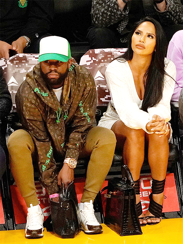 Floyd Mayweather Takes Fashion To New Level With Figure Hugging Ensemble At  Lakers Game