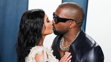 kim and kanye kissing 2022