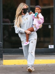 Khloe Kardashian and her daughter True Thompson
Khloe Kardashian runs errands in West Hollywood, Los Angeles, California, USA - 18 Oct 2021