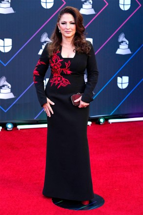 Gloria Estefan arrives at the 22nd Annual Latin Grammy Awards, at the MGM Grand Garden Arena in Las Vegas 2021 Latin Grammy Awards - Arrivals, Las Vegas, United States - Nov 18, 2021