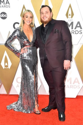 Nicole Hocking and Luke Combs
53rd Annual CMA Awards, Arrivals, Bridgestone Arena, Nashville, USA - 13 Nov 2019