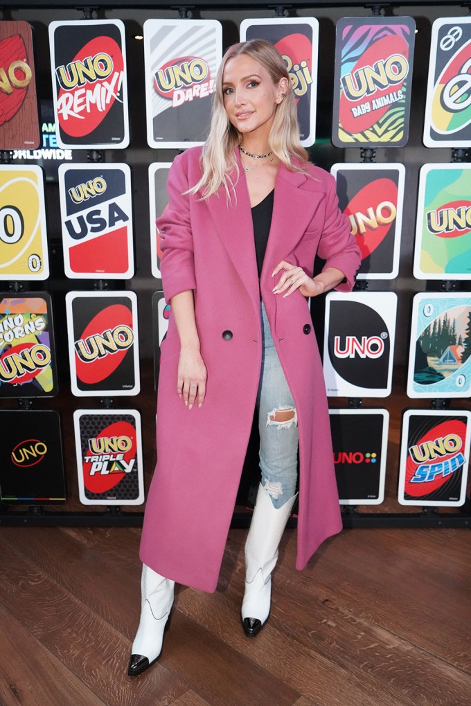 Ashlee Simpson Ross plays UNO at the UNO Championship Series in Las Vegas