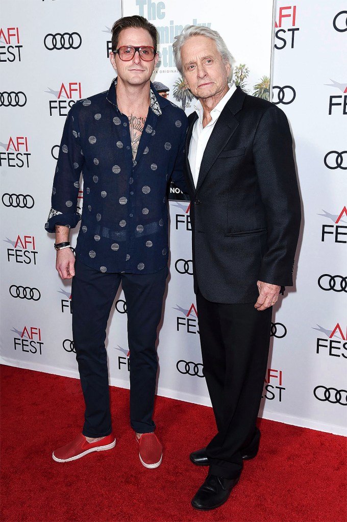 Cameron Douglas & Michael Douglas At The 2018 AFI Fest