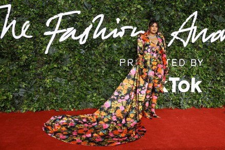 Priyanka Chopra Jonas poses for photographers upon arrival at the The Fashion Awards in LondonThe Fashion Awards 2021, London, United Kingdom - 29 Nov 2021