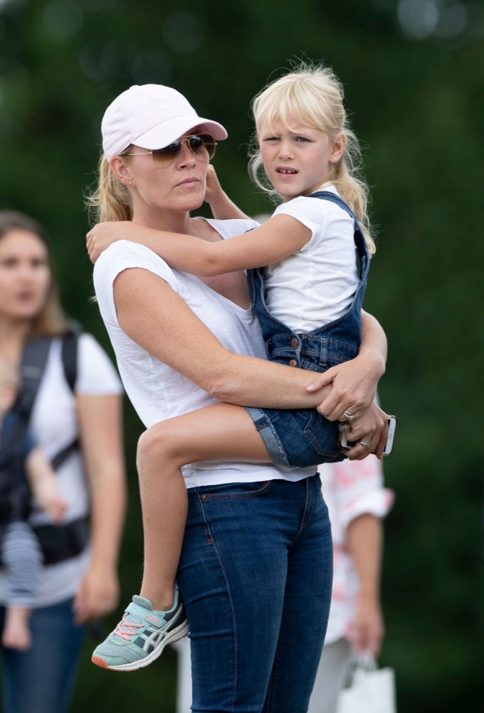 Autumn Phillips & Daughter Isla At A Festival