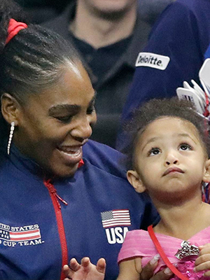 Serena Williams shares 'rare sighting' of her father as he plays with  granddaughter Olympia