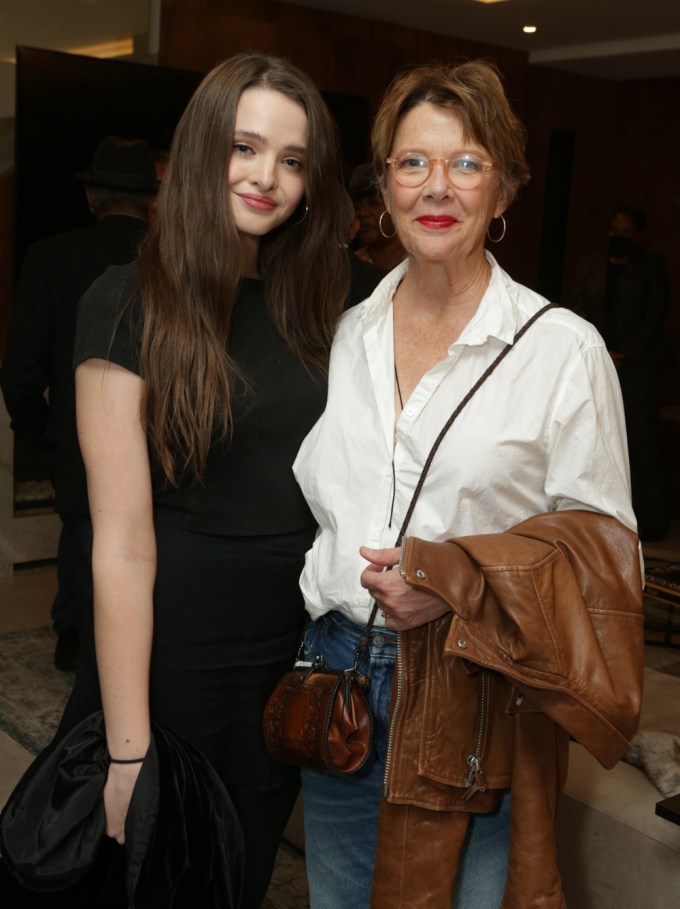 Isabel Beatty & Mom Annette Bening attend ‘Belfast’ Film Screening