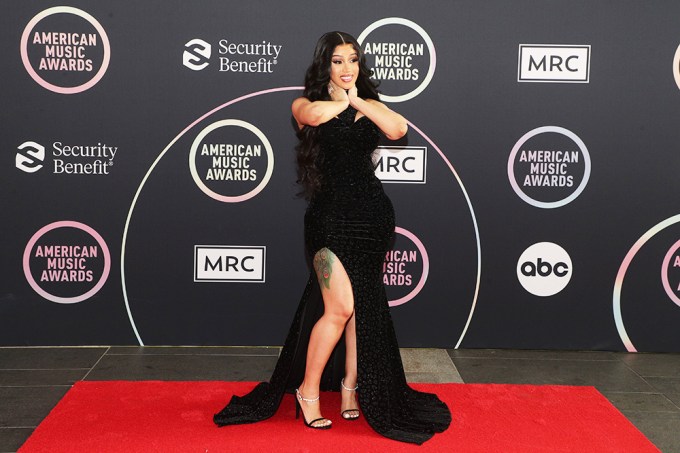 Cardi B Hosts The 2021 American Music Awards: See Red Carpet Photos