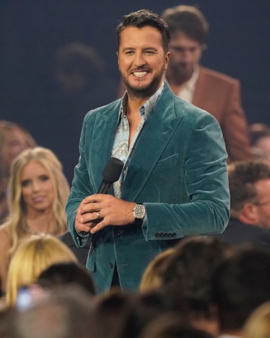 Host Luke Bryan appears in the audience at the 55th annual CMA Awards, at the Bridgestone Arena in Nashville, Tenn
55th Annual Country Music Awards - Show, Nashville, United States - 10 Nov 2021