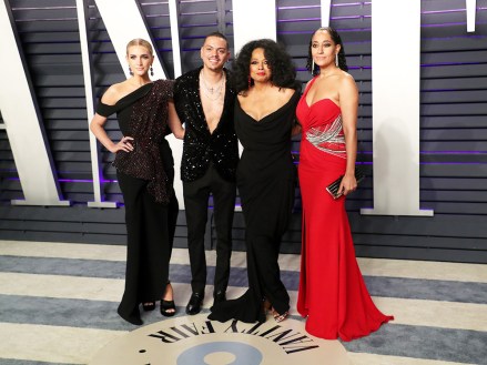 Ashlee Simpson, Evan Ross, Diana Ross and Tracee Ellis Ross
Vanity Fair Oscar Party, Arrivals, Los Angeles, USA - 24 Feb 2019