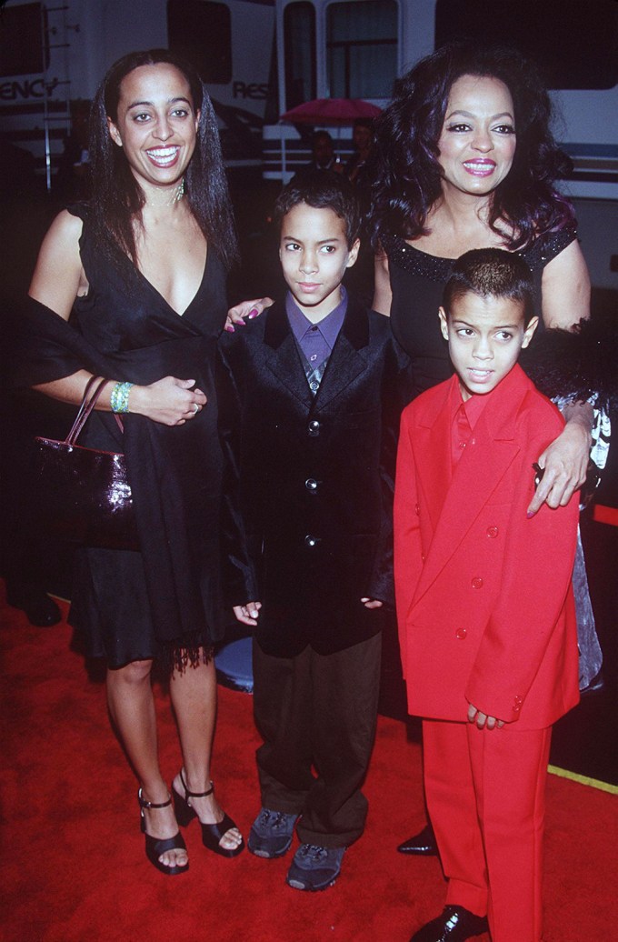 Diana Ross And Children At The 2000 AMAs