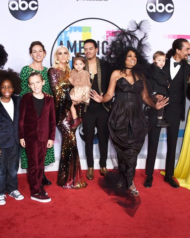 Rhonda Ross Kendrick, Raif-Henok Emmanuel Hendrick, Bronx Mowgli Wentz, xx, Ashlee Simpson, Jagger Snow Ross, Evan Ross, Diana Ross, Leif Naess, Ross Naess, Kimberly Ryan, Tracee Ellis Ross, Callaway Lane, Chudney Ross. Diana Ross, seventh from right, and her family arrive at the American Music Awards at the Microsoft Theater, in Los Angeles
2017 American Music Awards - Arrivals, Los Angeles, USA - 19 Nov 2017