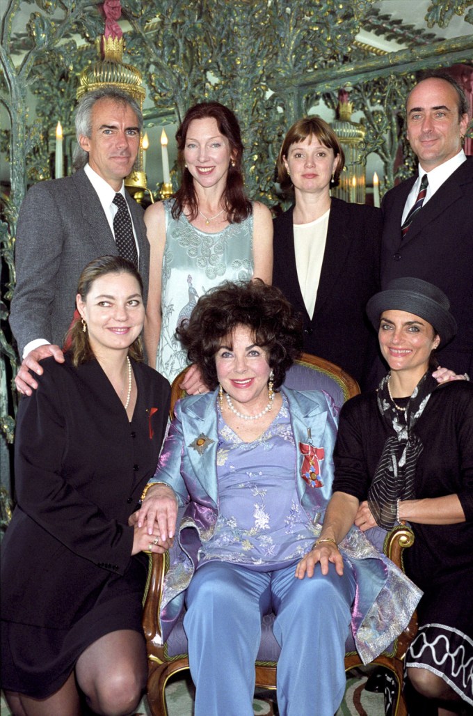 Elizabeth Taylor With Family