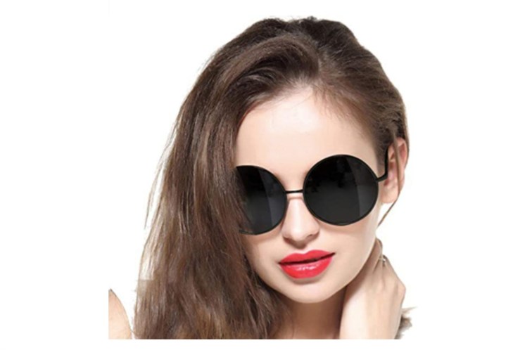 Pro Acme 100% Real Glass Lens Small Double Bridge Round Sunglasses for