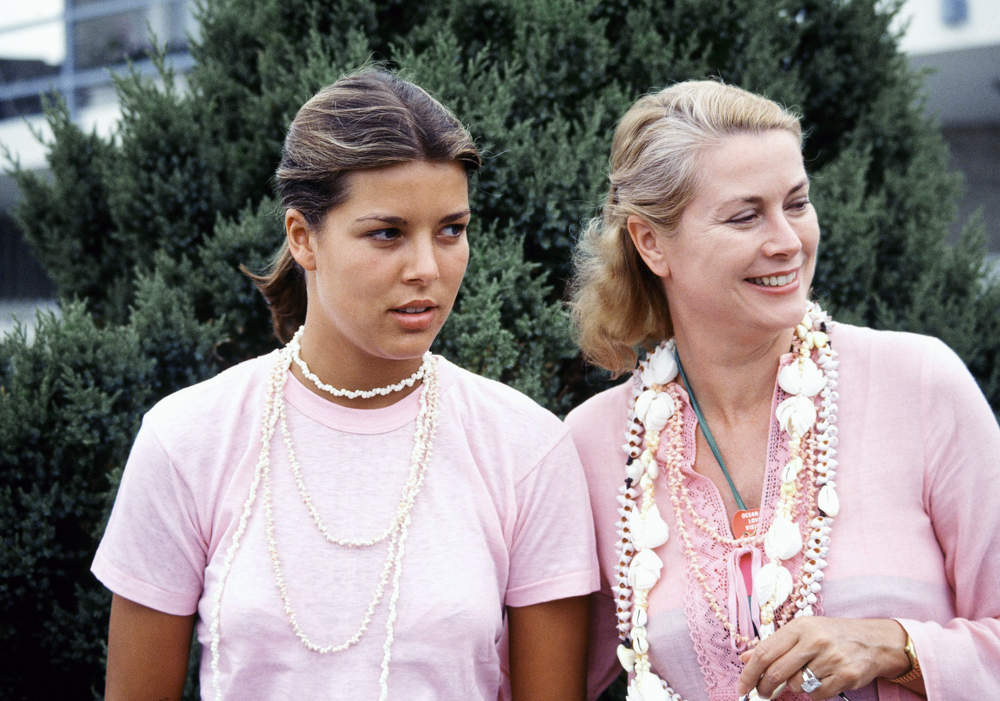 Princess Grace with Daughter Princess Caroline, Ocean City, USA