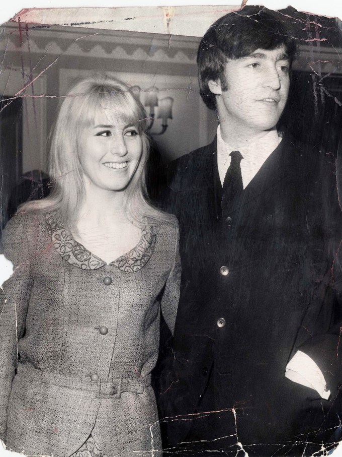 John Lennon with wife Cynthia at The Foyles Luncheon