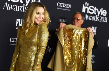 Kate Hudson, left, and Michael Kors arrive at the 2021 InStyle Awards at The Getty Center, in Los Angeles
2021 InStyle Awards, Los Angeles, United States - 15 Nov 2021