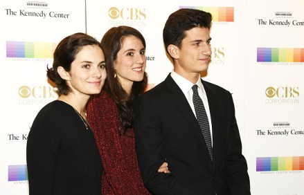 Children of Caroline Kennedy Schlossberg (L-R) Rose Schlossberg, Tatiana and  John pose for photographers as they arrive for the 2016 Kennedy Center Honors gala at the Kennedy Center, December 4, 2016, in Washington, DC.  The Honors are bestowed annually on five artists for their lifetime achievement in the arts and culture.
Caroline Kennedy Schlossberg chidren arrive for Kennedy Center Gala in Washington DC, District of Columbia, United States - 04 Dec 2016