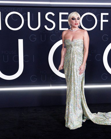 Lady Gaga arrives at "The House of Gucci" LA premiere at the Academy Museum of Motion Pictures, in Los Angeles LA Premiere of "House of Gucci", Los Angeles, United States - 18 Nov 2021
