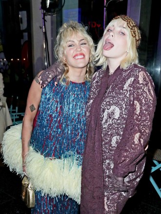 Miley Cyrus and Billie Eilish
Gucci Love Parade show, Front Row, TCL Chinese Theatre, Los Angeles, California, USA - 02 Nov 2021