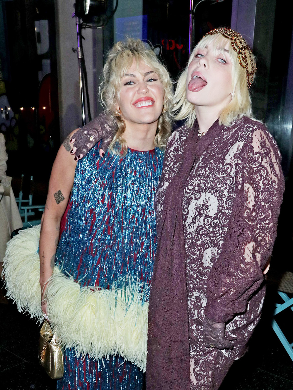 Miley Cyrus and Billie Eilish