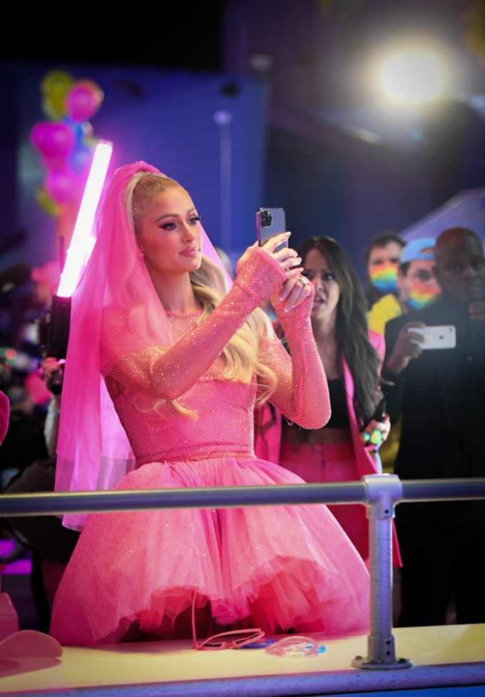 Paris Hilton Taking Photos