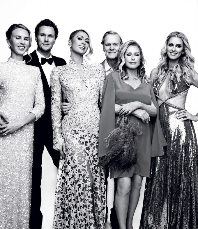 Paris Hilton and her family
