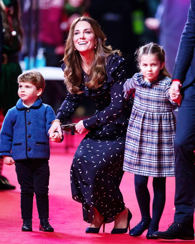 Kate & The Kids During A Royal Visit To The Palladium
