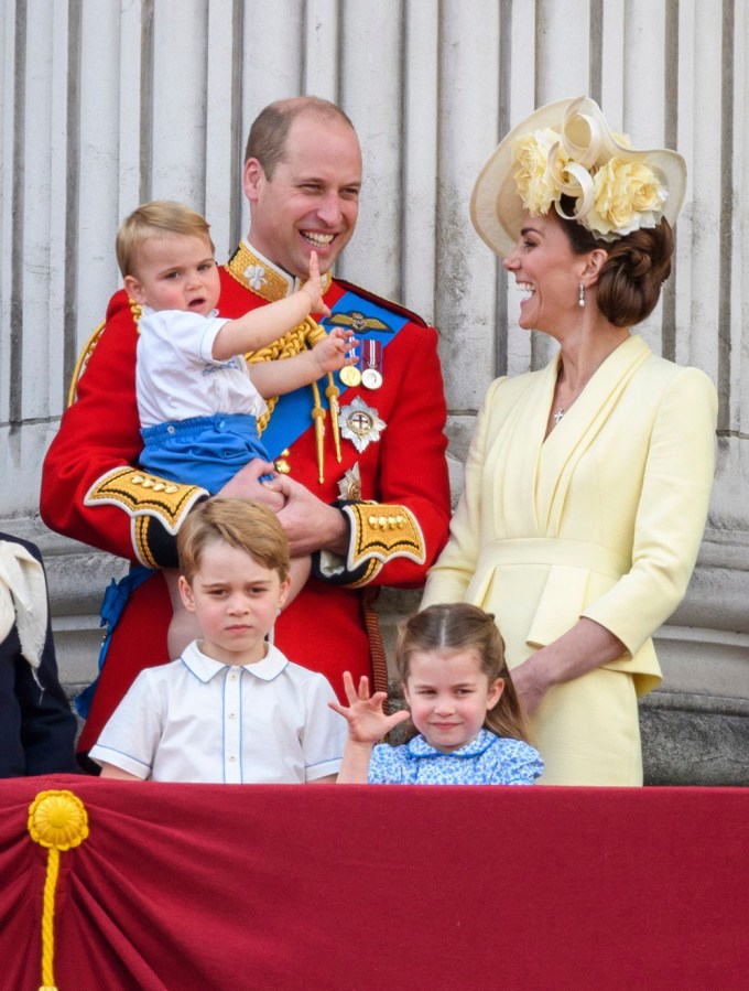 Prince William Carries Prince Louis At The Trooping The Colour Ceremony