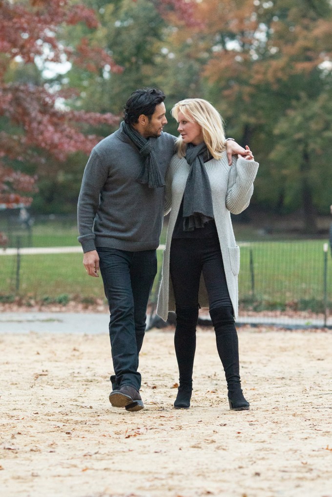 Sandra Lee & Ben Youcef Cozy Up in Central Park