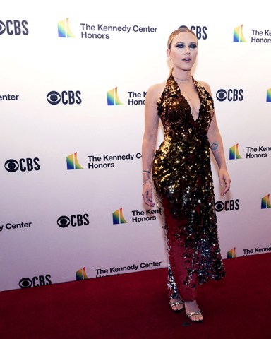 Actress Scarlett Johansson poses on the red carpet at the honors gala for the 44th Kennedy Center Honors, in Washington
Kennedy Center Honors, Washington, United States - 05 Dec 2021