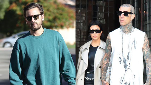 scott disick, kourtney kardashian and travis barker